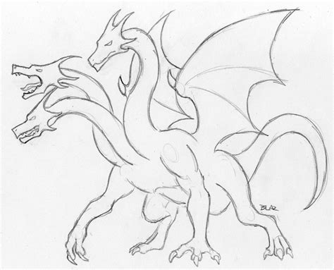 Hydra Dragon Drawing High-Quality - Drawing Skill