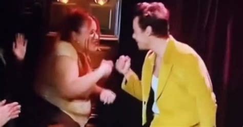 Harry Styles fan who 'fainted' when he fist-bumped her speaks out after ...