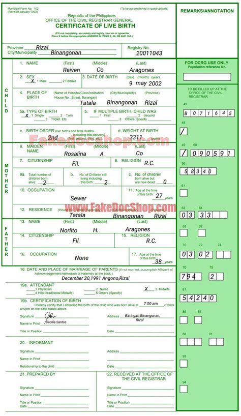 Where Is The Certificate Number On A Birth Certificate?