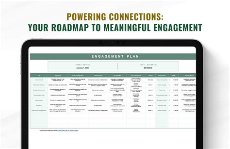 Free Engagement Plan Template - Download in Excel, Google Sheets ...