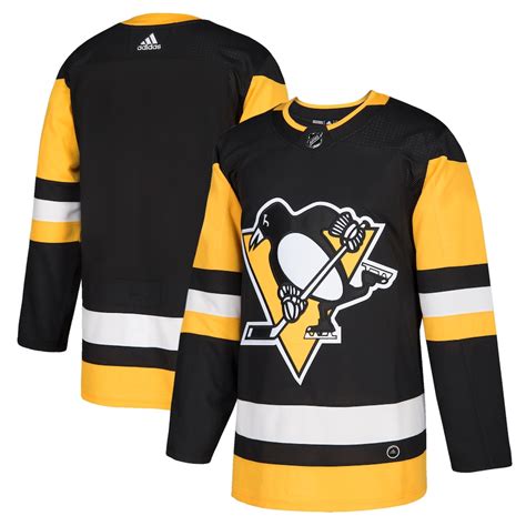 Pittsburgh Penguins adidas Home Authentic Blank Jersey – Black