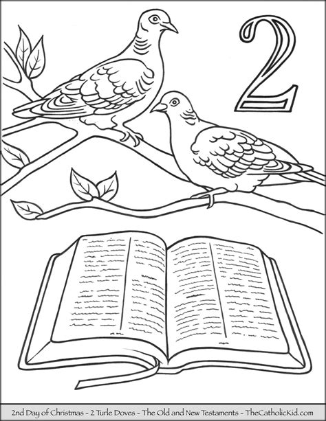 12 Days of Christmas Coloring Pages - TheCatholicKid.com