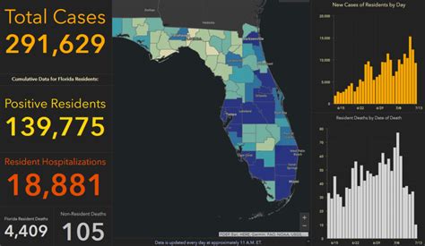 Florida COVID-19 Deaths Hit Record Highs; Pinellas County Almost ...