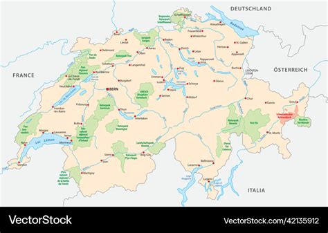 Swiss National Park Map