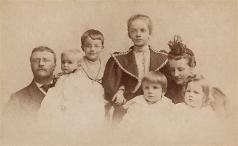 Theodore Roosevelt And His Family During The 1894 Christmas Season. L-R ...