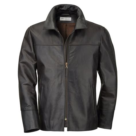 Men horse leather jacket pull up, Black brown | Manufactum