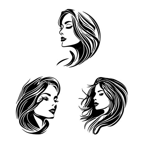 Premium Vector | Vector logo design for beauty salon or hair salon or cosmetic design Face Woman ...