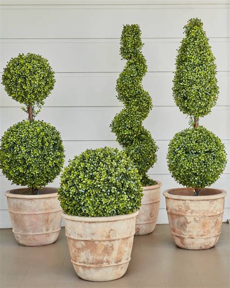 Artificial Topiary Trees, Potted Plants and Flowers | Balsam Hill ...