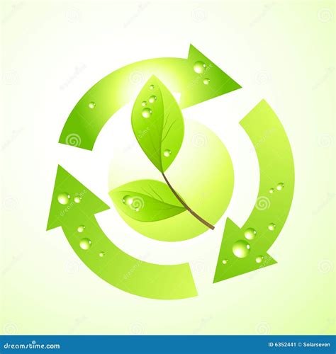 Green Leaf Symbol stock illustration. Illustration of organic - 6352441