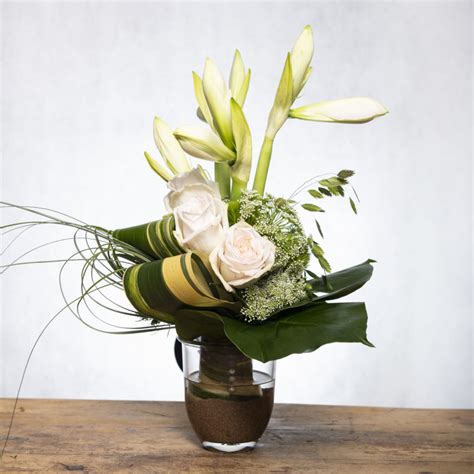 Amaryllis in Vase - Alistair Floral Design