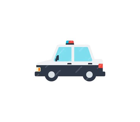 Premium Vector | Police car vector isolated emoji icon Police emoticon