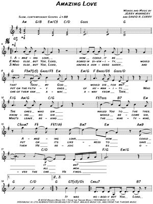 "Amazing Love" Sheet Music - 2 Arrangements Available Instantly ...