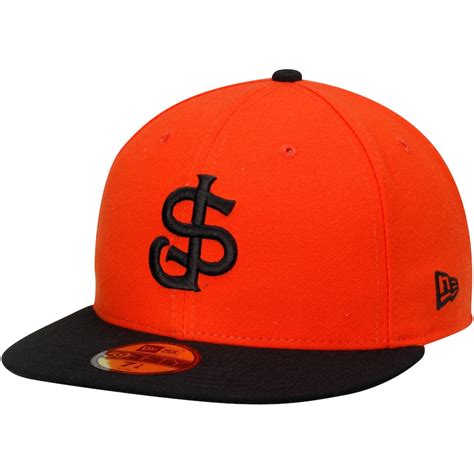 New Era San Jose Giants Orange/Black Authentic 59FIFTY Fitted Hat