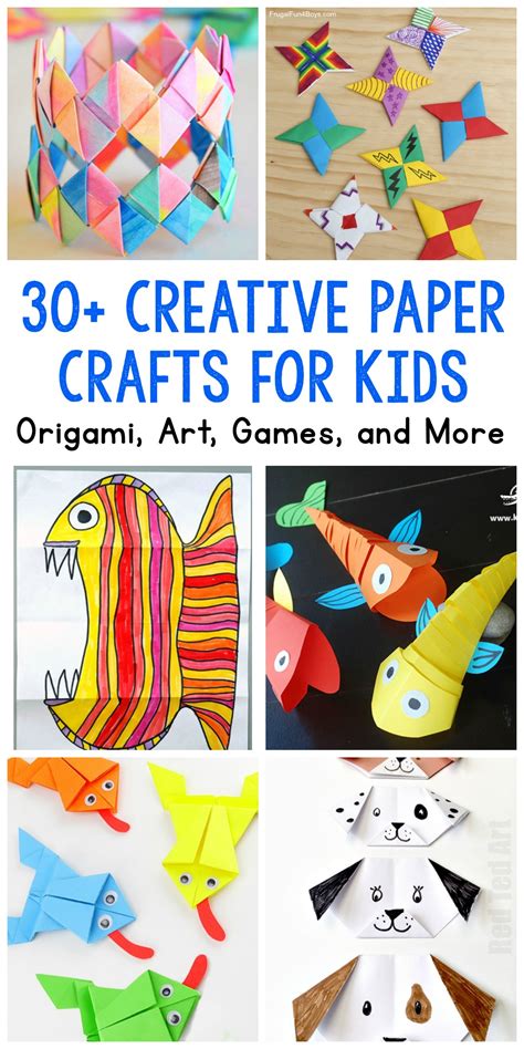 Paper Crafts for Kids: 30 Fun Projects You'll Want to Try - Frugal Fun For Boys and Girls