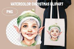 Christmas Clipart Watercolor| Christmas Woman Elf (2897056)