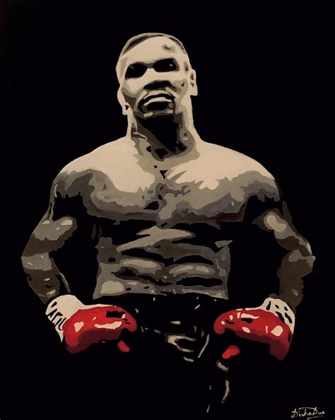 Mike Tyson (commissioned artwork) - Created this artwork on a special ...