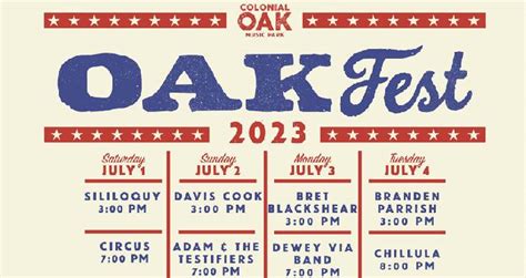 OakFest Celebration at Colonial Oak Music Park - St. Augustine, FL ...