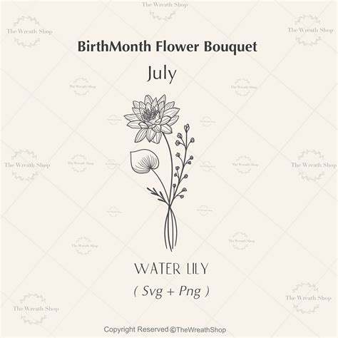 Birthmonth Flower SVG Flower Svg Birth Flower Svg - Etsy Canada