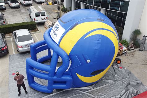 Giant Custom Inflatable Football Helmets