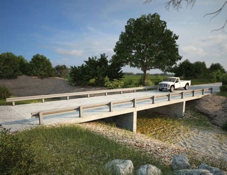 Precast concrete plank deck bridge system by Tricon