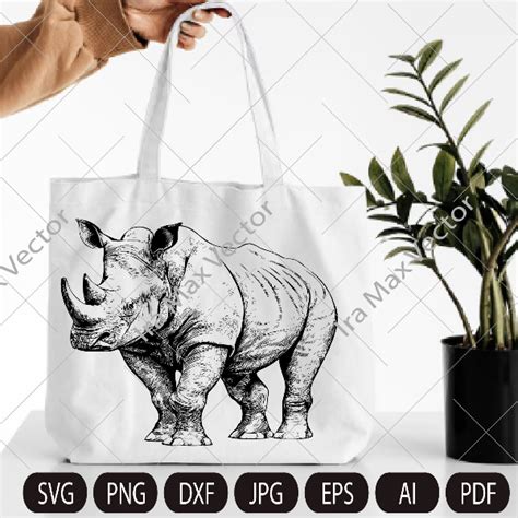 Rhino Svg, Rhino Clipart, Rhino detailed, Rhino Head, Rhino - Inspire Uplift