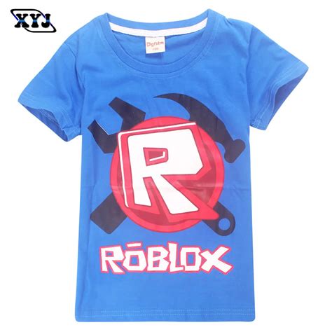 2018 Roblox Costumes For Boys Children T shirt For Kids Clothes Sport Cotton Tees For Teen ...