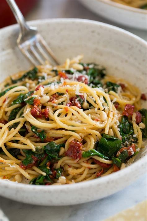 Sun Dried Tomato Pasta with Spinach - Cooking Classy | Sundried tomato ...