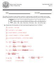 Fall 2019 BE 2100 Quiz 11 Solution.docx - Wayne State University Fall 2019-BE 2100 College of ...