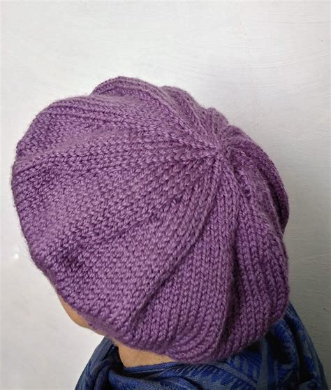 PATTERN: Beret, Knitting Pattern, Chunky Slouchy, Hat Knit, Hat Beret ...