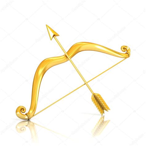 Golden bow and arrow Stock Photo by ©koya979 66756021