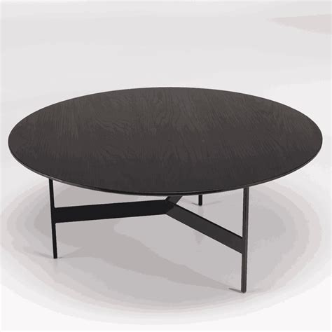 Table basse noire ronde bois-métal CORUMBA | Tables basses | Pier Import