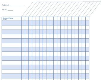 Printable Grading Chart