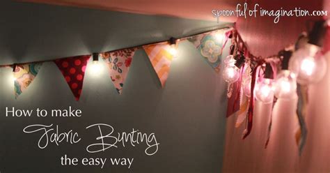 DIY Fabric Bunting - Spoonful of Imagination