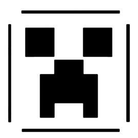 Minecraft - Creeper Stencil | Printable pumpkin carving stencils ...