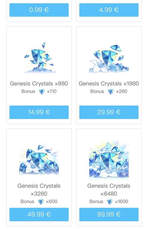 Genesis Crystals' prices in different regions, SERIOUSLY? : r/Genshin_Impact