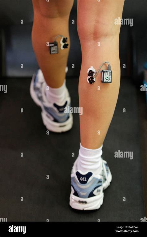 Emg sensors on calves patient hi-res stock photography and images - Alamy