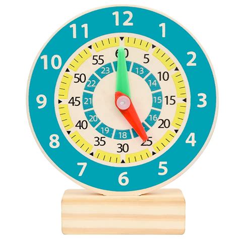 Kids Learning Clock Wooden Teaching Clock Educational Clock Time Learning Clock - Walmart.com