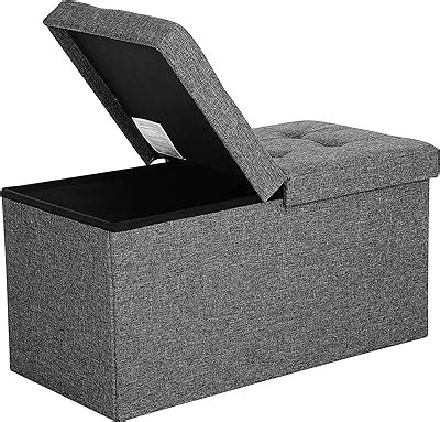 Amazon.com: B FSOBEIIALEO Storage Ottoman with Filpping Lids, Ottoman Storage Bench Footrest ...