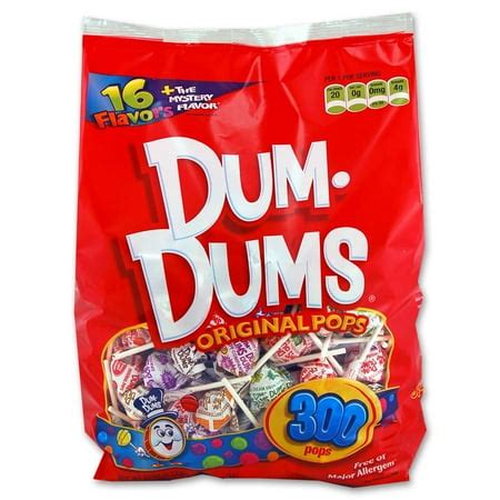 Dum-Dums, Assorted Flavors Original Pops, 50 Oz, 300 Ct - Walmart.com