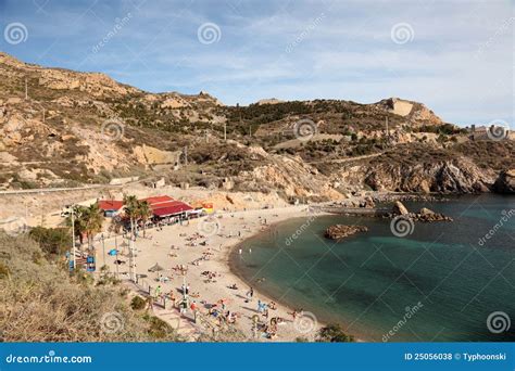 Beach In Cartagena, Spain Editorial Stock Photo - Image: 25056038