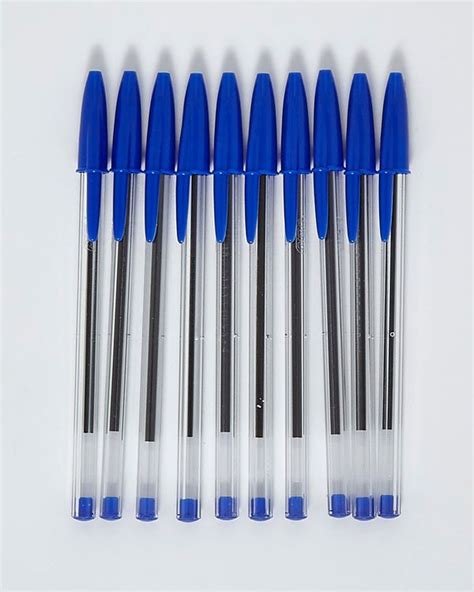Dunnes Stores | Blue Bic Cristal Pens Blue - Pack Of 10