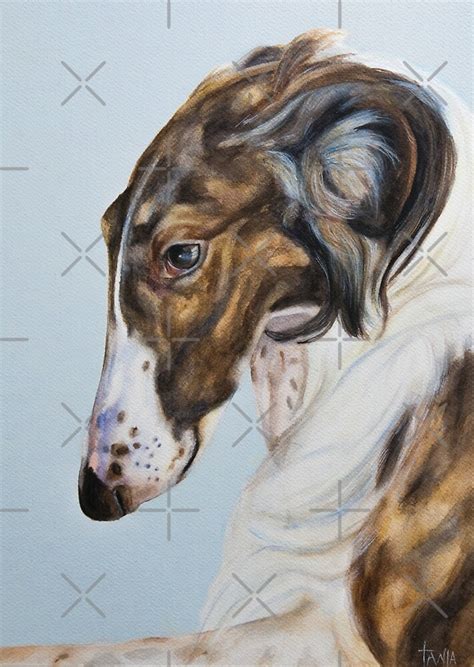 "Borzoi Art " by Tanja Kooymans | Redbubble