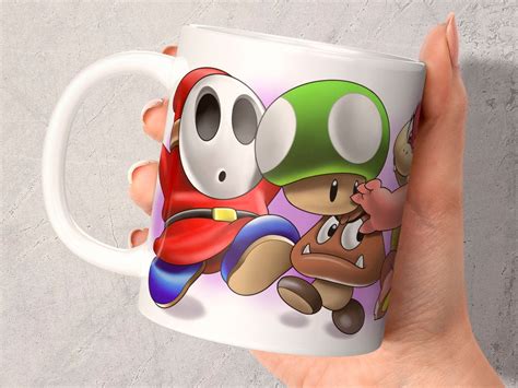 Super Mario Mug, Nintendo Mug, Video Game Gift, Gift for Him, Gift for Her, Original Art, Mario ...