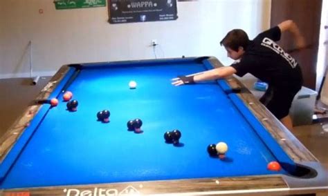 You haven't seen cool until you check out this teenager's insane pool trick shots