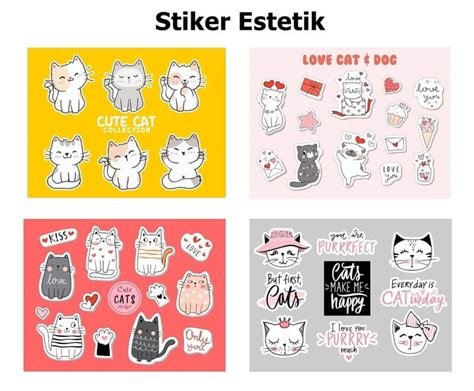 Stiker Estetik - Buat Stiker, Cetak Stiker Print Murah Dan Cepat