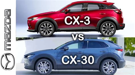 Mazda CX-30 vs Mazda CX-3, CX-3 vs CX-30 - visual compare - YouTube