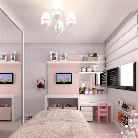 Pin de Ana em Decor por Cores | Dormitórios femininos, Decoração quarto pequeno feminino ...