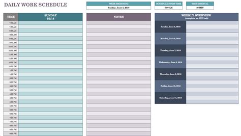 Schedule Template Microsoft Excel – printable schedule template