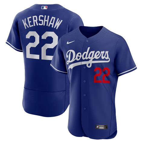 Men's Los Angeles Dodgers Clayton Kershaw Nike Royal Alternate ...