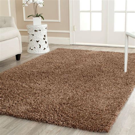 Safavieh Monterey Shag Light Brown 8 ft. x 10 ft. Area Rug-SG851L-8 - The Home Depot